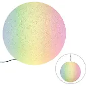QAZQA Smart utomhuslampa grå 56 cm IP44 inkl Wifi A60 - Nura
