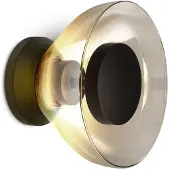 Marset Vägglampa , Aura, dimbara, Grå, Vardagsrum, Glas, Design