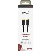Sinox DisplayPort-kabel 1 m svart