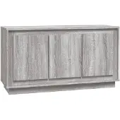 vidaXL Skåp, Grå Ek Sonoma, 102X35X55 Cm, Träbaserat Material