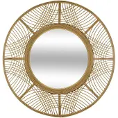 Atmosphera boho-spegel med bambu-ram INA, Ø 70 cm
