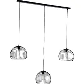 Honsel Modern pendellampa svart 3-ljus - Koopa