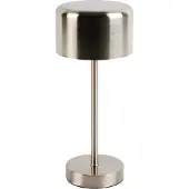 TRIO Leuchten LED bordslampa Jeff, dimbar, Aluminium / grå / zink, Vardagsrum / matsal, Metall, Modern, LED-bordslampa
