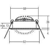 Brumberg Downlight BB03, dimbar, Vitt / opal, Hall, Aluminium / grå / zink, Downlights