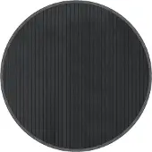 vidaXL Matta rund grå 60 cm bambu