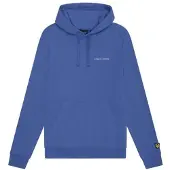 Lyle & Scott Loopback Broderad Hoodie för herrar i Blå