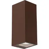 QAZQA Industriell vägglampa rostbrun 2-ljus AR70 IP54 - Baleno