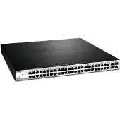 D-Link Nätverksomkopplare - DLINK - DGS-1210-52MP/E - 48 portar 10/100/1000 - 4 portar SFP - PoE