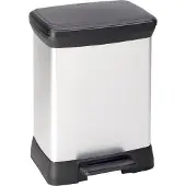 Curver papperskorg, silver, 30 liter