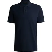 BOSS Prime Herr T-shirt i Bomullspiké med Logotryck NOS