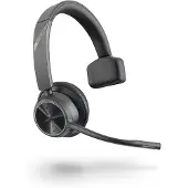 Poly VOYAGER 4310 UC On-ear headset Bluetooth Mono Svart Brusreducering för mikrofon, Brusreducering Mikrofonljudavstängning Telefon