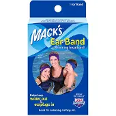Mack's Ear Band Simhudda Huvudband, Blå/ Lila (Pack om 2)