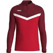 Jako Sport sweatshirt röd / vinröd / vit