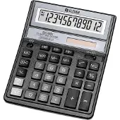 Citizen SDC-888XBK - Skrivbordskalkylator - 12 siffror - solcellspanel, batteri - svart