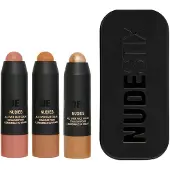 Nudestix Soft & Warm Nudes 3-Piece Mini Kit Ögonskuggspalett 1 st