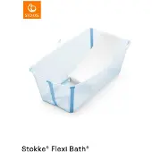 Stokke Flexi Bath hopfällbart badkar med badinsats blå
