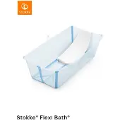 Stokke Flexi Bath X-Large vikbart babybadkar m. insats | blåton (Taupe)