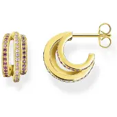Thomas Sabo örhängen gold rings with colourful stones CR663-973-7
