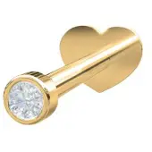 Nordahl Jewellery PIERCE52 labret med diamant 1,5mm 314 008BR5