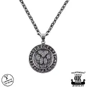 Northern Viking Jewelry Rune Wolf Paw hänge NVJ-H-RS061