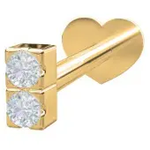 Nordahl Jewellery PIERCE52 labret med diamant 3mm 314 004BR5