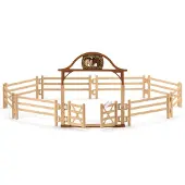 Schleich Horse Club - Staket med grind 42434 - - One Size - Leksaksfigur