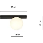 Emibig Taklampa Fit LIGHTING, dimbar, Svart, Vardagsrum / matsal, Metall, Modern, Taklampa