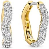 Ti sento gold-plated silver hoops örhängen 7882ZY