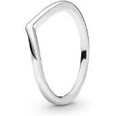 Pandora Polished Silver Wishbone ring 196314-58