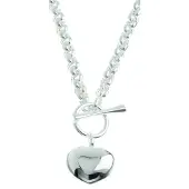 None Silver armband ärtkedja med T-lås R33/19