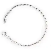 None Armband 925 Sterling Silver 3mm OLIIVI300/18.5