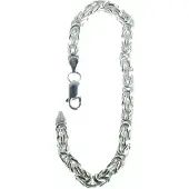 None Armband kungslänk 925 Sterling Silver 4mm R168/19