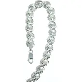 None Halsband Rosetta 925 Sterling Silver 10mm ROSE100/45