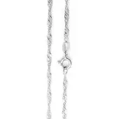None Rodinerad Singapore halsband 2,5mm R/SING045/50