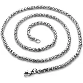 Northern Viking Jewelry Wheat Chain Link NVJKE005 halsband 55 cm