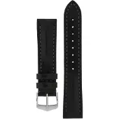 Hirsch Lucca svart klockarmband 049 02 0 50 24mm