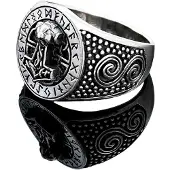 Northern Viking Jewelry Rune Thor's Hammer ring NVJ-H-SO002-200
