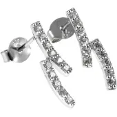 Silver Bar Two long örhängen 18 mm 3930