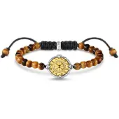 Thomas Sabo armband elements of nature tigers eye gold A2009-966-2-L22v