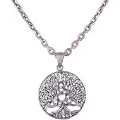 Northern Viking Jewelry Tree Of Life Celtic Triquetra silver berlock NVJ-H-RS067