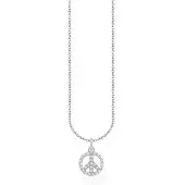 Thomas Sabo Charming Peace with white stones silver halsband KE2175-051-14-L45V