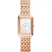 Fossil Analog klocka 'Raquel' roséguld / svart / vit