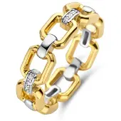 Ti sento gold-plated silver ring 12292ZY/54