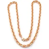 Rocks Steel roseguldfärgat ankarhalsband 50cm ANK.S.7-50
