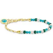 Thomas Sabo Charm Club Charmista shimmering gold bead berlockarmband A2130-140-7-L17v