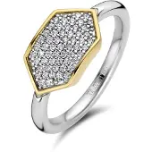 Ti sento Star light pave silver-guld ring 12310ZY/52