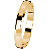 Kohinoor gult guld förlovningsring 3 mm 003-613-150
