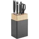 Zwilling All Star 1022597, 7-piece knife set with knife block, black/silver