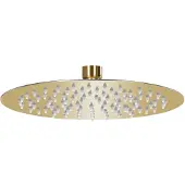 vidaXL Takduschhuvud rostfritt stål 20 cm rund guld