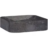 vidaXL Handfat svart 40x40x10 cm marmor